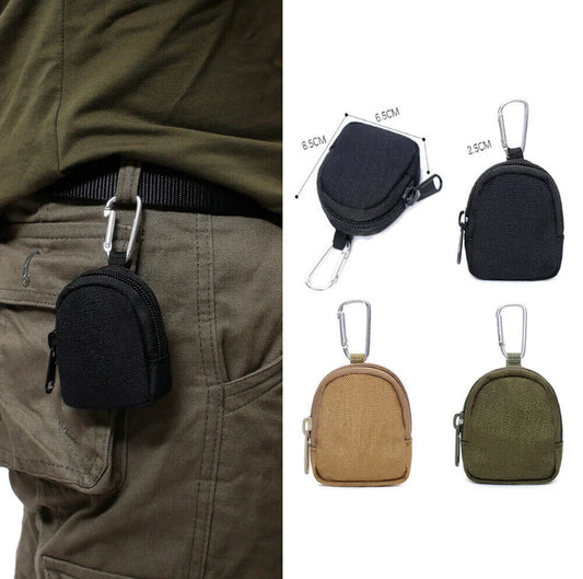 Tactical EDC Pouch Key Wallet Holder Men Coin Purses Pouch Bag Keychain Zipper Pocket Outdoor Key Bag