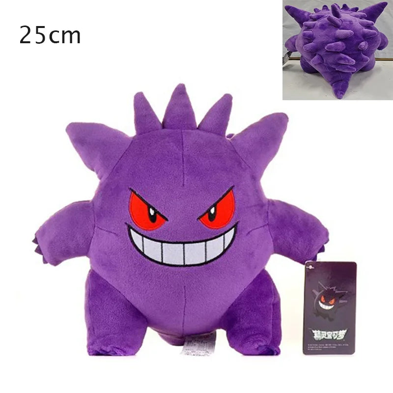 New Gengar Plush Toy Mega Gengar Soft Stuffed Doll Cartoon Cute Plush Dolls Throw Pillow Birthday Gift For Kids Boys