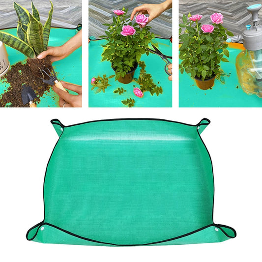 1pc Planting Mat Gardening Potting Pad Foldable Garden Plant Flower Pot Transplanting Waterproof Mats