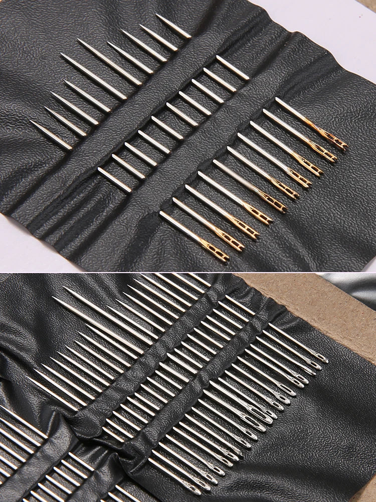 18/23/55/60/70/80/90pcs Stainless steel large eye hand sewing needle, used for sewing clothes embroidery needles