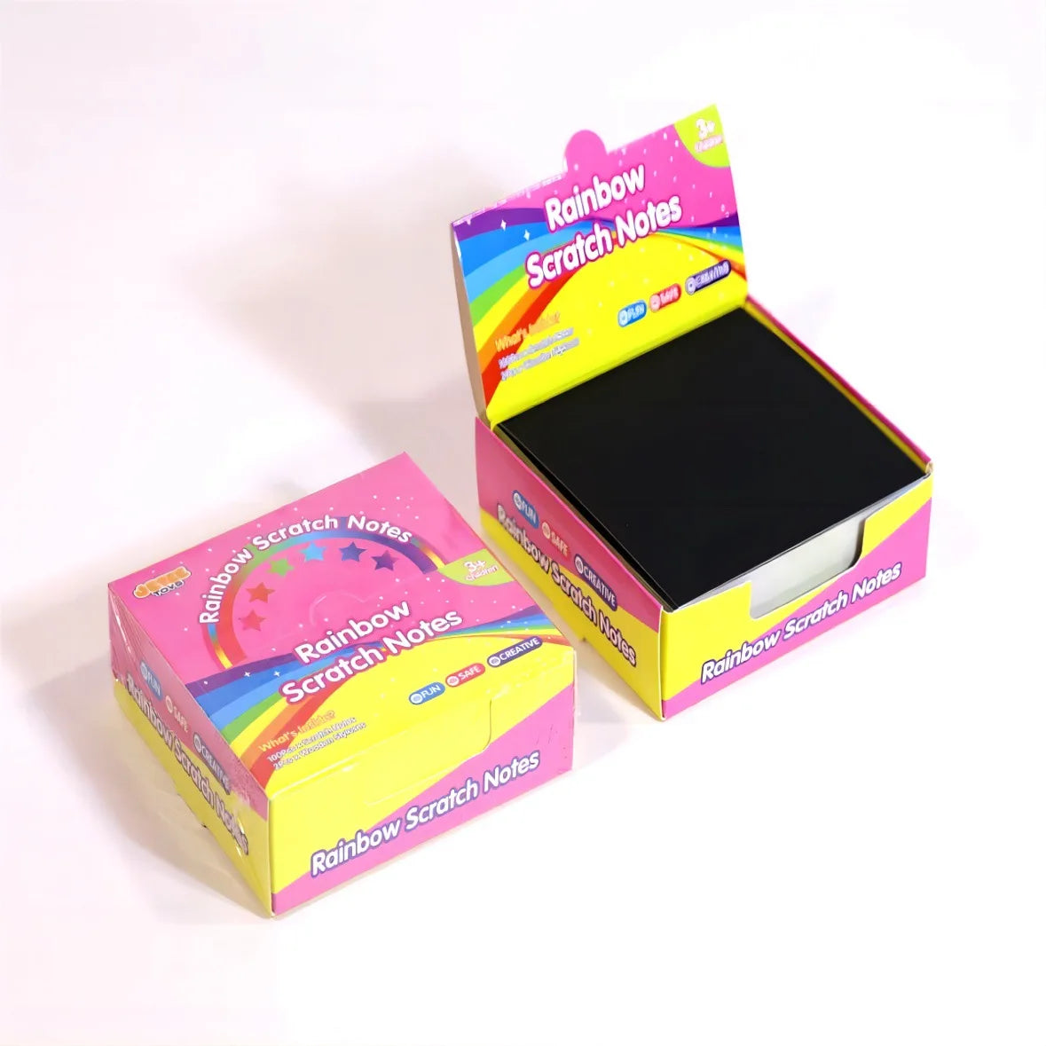 100PCS Rainbow Reveal Craft Kit with Wooden Stylus, Parent-Child Activity Gift for Kids Ages 5-12 (Non-Toxic Coating)