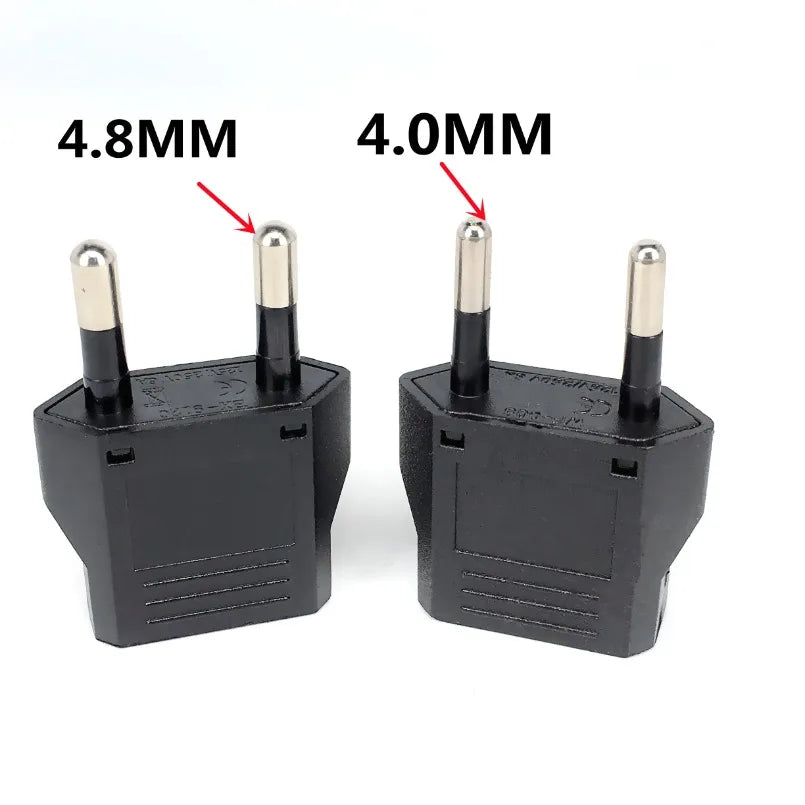 1-20pcs EU Euro KR Plug Adapter US to EU Plug Adapter Travel KR EU Adapter Electric EU KR Plug Converter Power Sockets AC Outlet