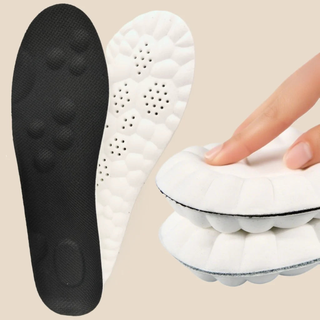 1Pair High Elasticity Latex Sport Insoles Soft Shoe Pads Arch Support Orthotic Insoles Deodorant Shock Absorption Cushion