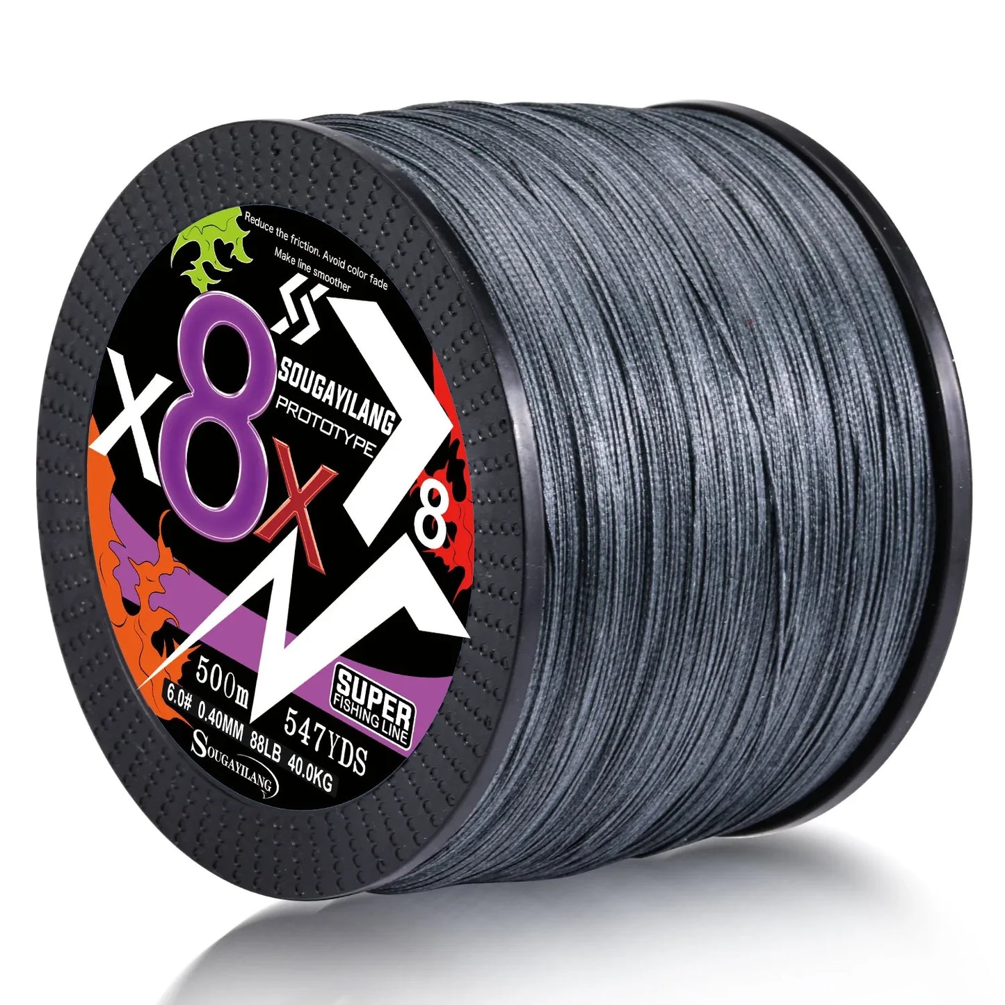 Sougayilang Braided Fishing Line X4 X8 100/300/500 Max Drag 66LB Multifilament PE Line for Bass Pike Carp Fishing Accessories