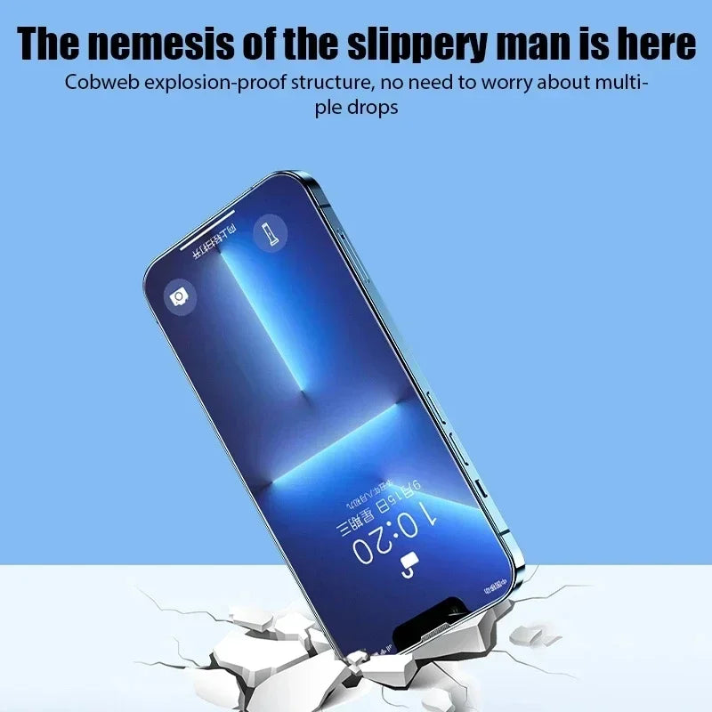 4Pcs Matte Tempered Glass For iPhone 14 13 12 11 15 Pro Max 7 8 16 Plus Frosted Screen Protector For iPhone 17 PRO X XR XS MAX