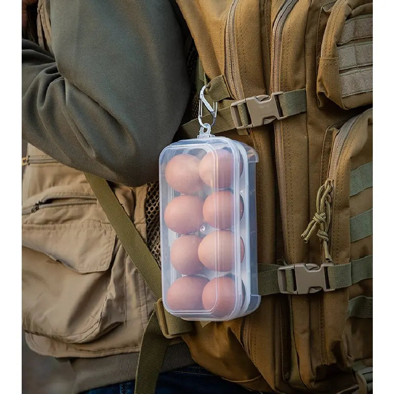 Outdoor Shockproof Egg Box Storage Box, Portable Camping Shatterproof Egg Tray, Home Plastic Protection Box, Travel Shatterproof