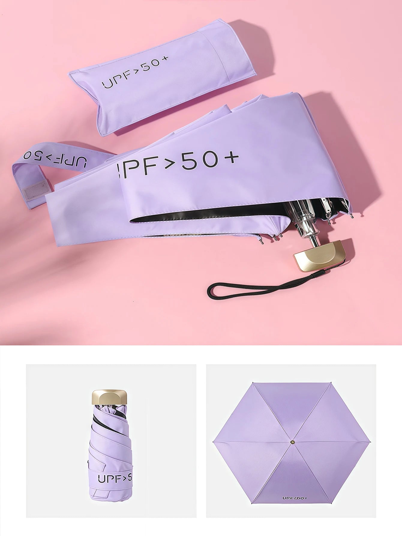 Mini Sunumbrella pocket Umbrella Vinyl folding UV protection sunshade pocket umbrella Capsule umbrella zwq