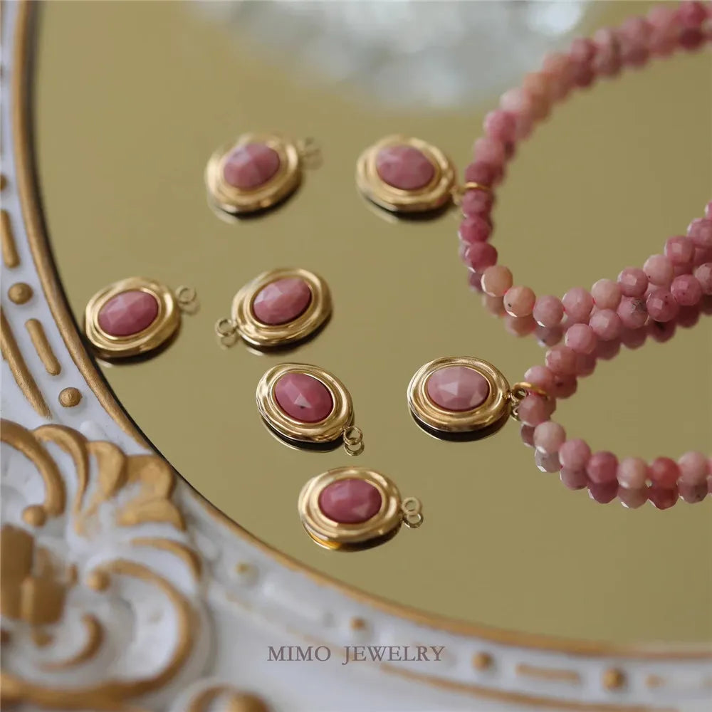 19 Different Styles Titanium Steel Plated 18k Gold DIY Jewelry Bracelet Handmade Sweater Chain Charm Pendant Accessories