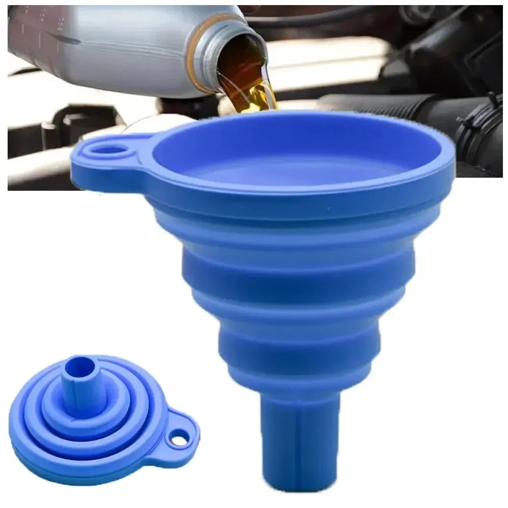 Car Long Stem Funnel Gasoline Oil Fuel Filling Tools Anti-splash Plastic Oil Funnel Motorcycle Refueling Tools Auto Accessories