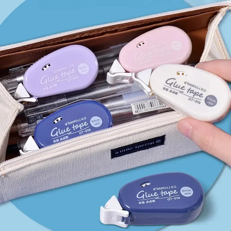 WQN Double-sided glue tape DIY scrapbook collage book School stationery roller tape 6m*6mm