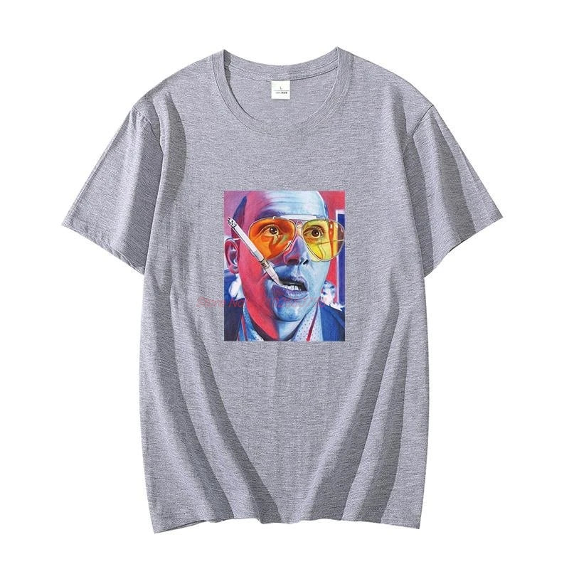 Fear And Loathing Las Vegas Hunter Thompson Dr. Gonzo Raul graphic t shirts cotton t shirt for men short sleeve t-shirts