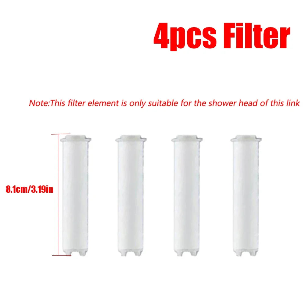 5 Spray ABS Portable Shower Head High Pressure Large Flow Spa Filtered Shower Heads with Stop Button Universal Bathroom Nozzle