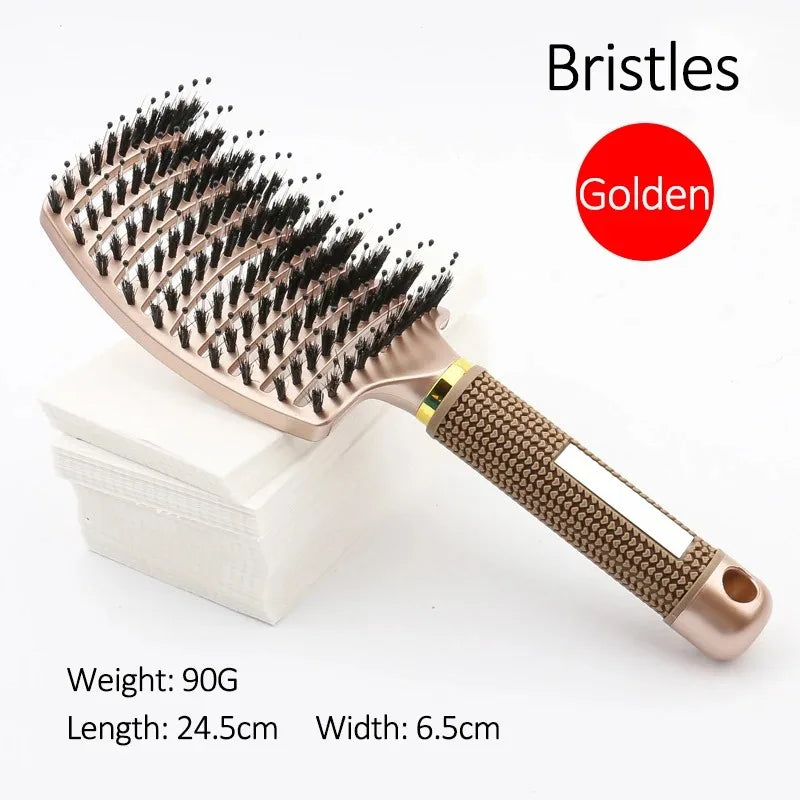 1pc Magic Scalp Massage Hair Brush for Women - Professional Detangling Tool for Wet Curly Hair - Hairdressing Tool