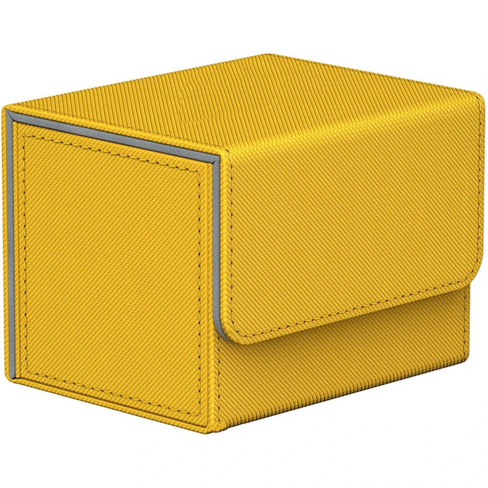 100+ Cards Deck Box Flip Side Inserted Type Leather Card Collection Box, Planet Card Storage Box, Game Peripheral Card Box, Wanz