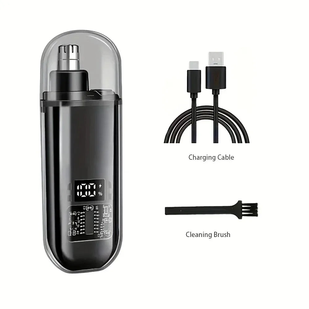 USB Rechargeable Nose Ear Hair Trimmer for Men Waterproof Painless Electric Personal Groomer Portable Hair Cutter