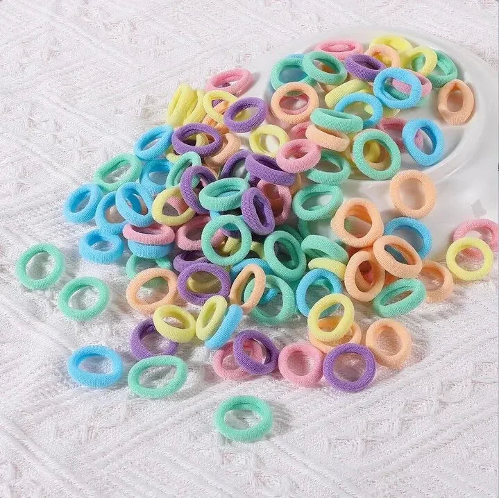 100/300/500pcs Girls Elastic Hair Bands Children Ponytail Hold Hair Tie Rubber Band Scrunchie Kids Hair Accessories for women