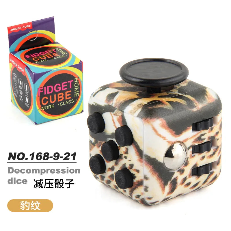 Colorful irritability stress relief dice release stress autism anxiety relief stress relief children anti-stress fingertips