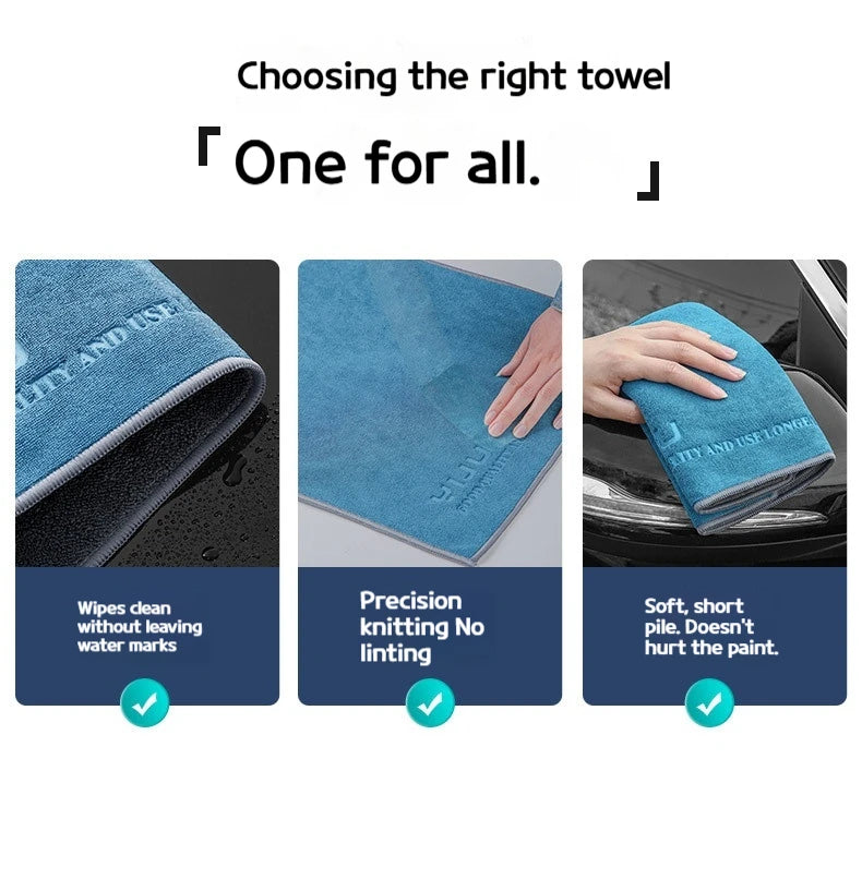 Microfiber Car Wash Towel 75X35cm Lint-Free Car Cleaning Towels Ultra-Soft Drying Cloth Car Detailing Washing Tools
