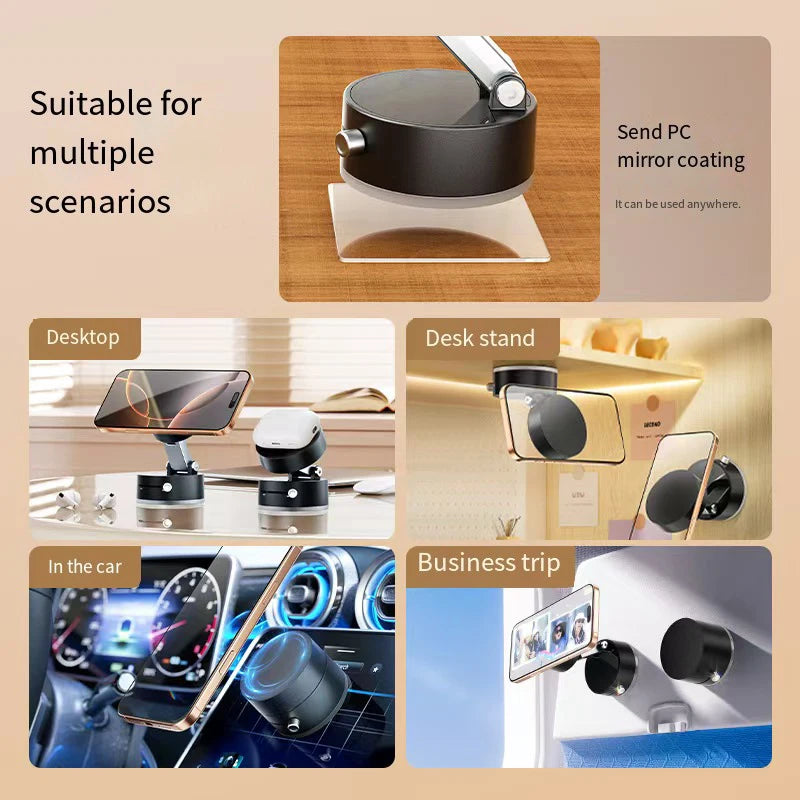 Car mobile phone magnetic Stand 2025 New type suction cup vacuum adsorption car special fixed mobile phone stand