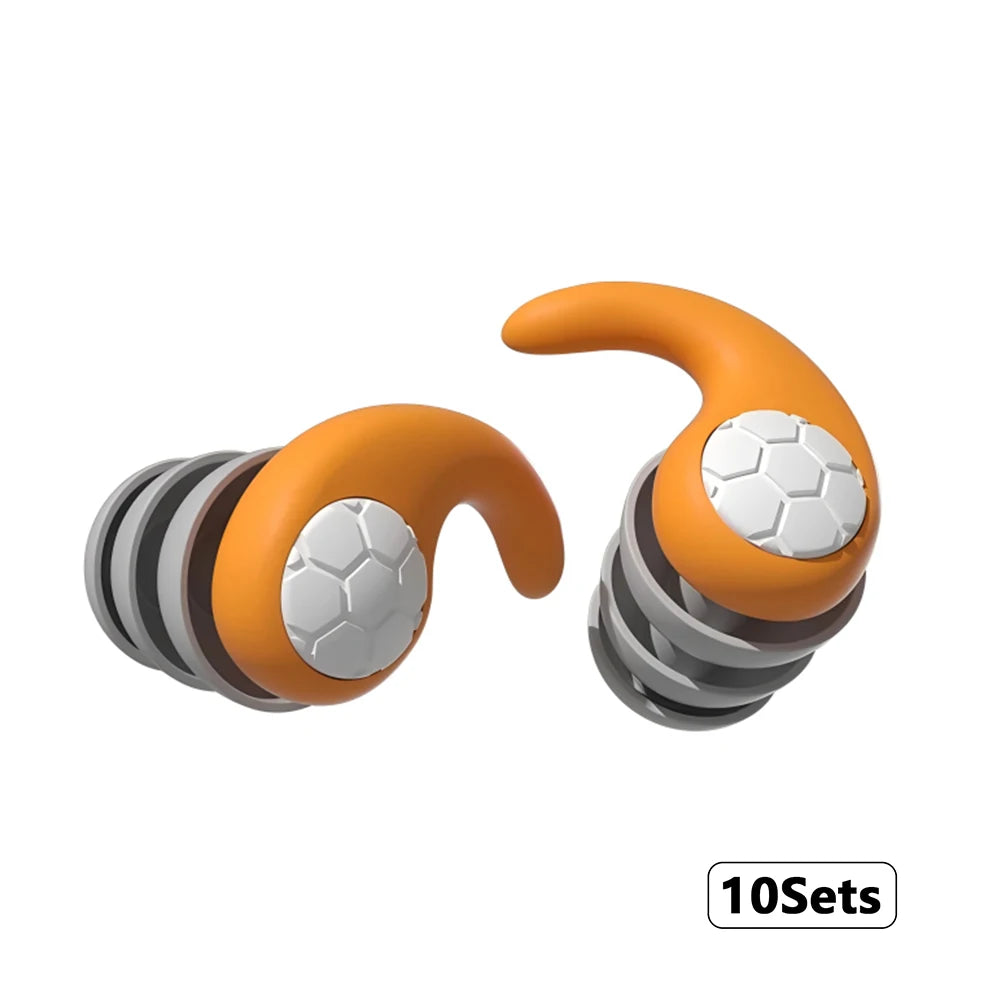 3-Layer Silicone Sleep Noise Reduction Earplug Ear Protection Earplugs Anti-Noise For Travel Tapones Para Dormir Earplugs