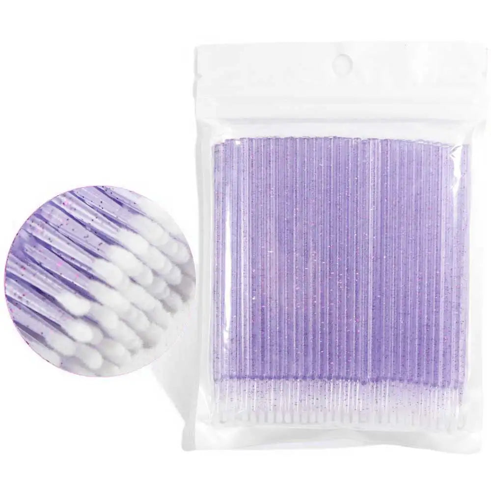 Disposable MicroBrush Eyelashes Extension Individual Lash Removing Swab Micro Brush For Eyelash Extension Tools