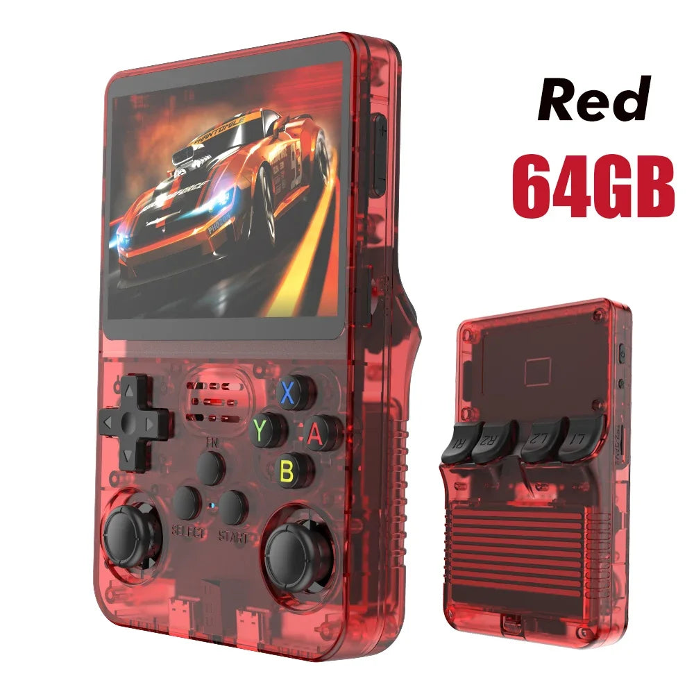 R36S new retro game console 3.5-inch Linux open-source system portable handheld game console with 128GB large memory