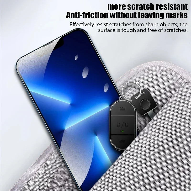 4Pcs Matte Tempered Glass For iPhone 14 13 12 11 15 Pro Max 7 8 16 Plus Frosted Screen Protector For iPhone 17 PRO X XR XS MAX