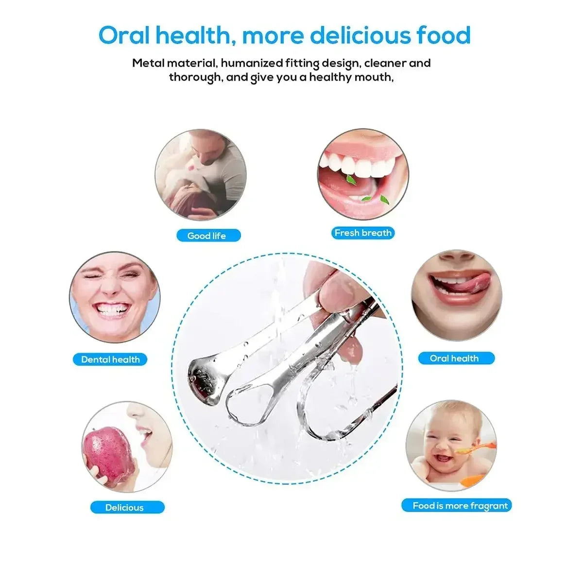 Premium 1pcs/3pcs Metal Tongue Scraper Cleaner for Adults & Kids, Portable Stainless Steel Tongue Scrapers Brushes for Removing